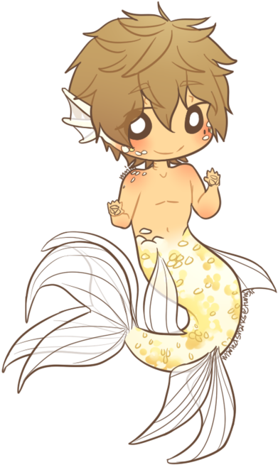 28 Collection Of Boy Mermaid Drawing - Mermaid Draw Boy Amazing (500x703), Png Download