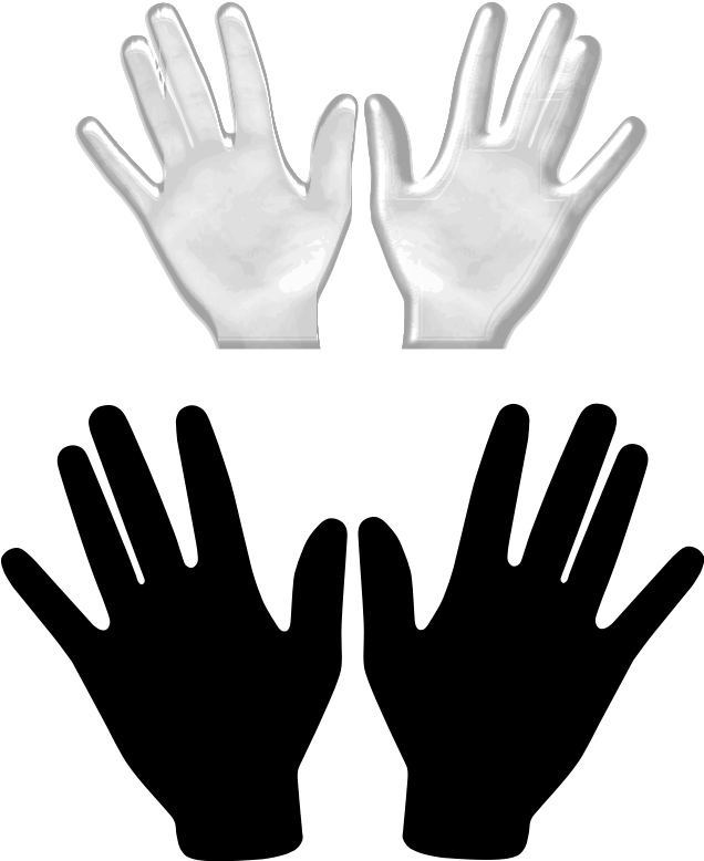 Free Hands Vector, Free Vector Hand, Illustration Vector - Two Hands Clip Art (635x800), Png Download