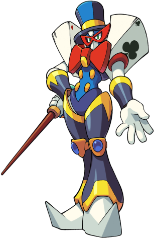 Magic Man - Megaman & Bass Tengu Man (312x483), Png Download