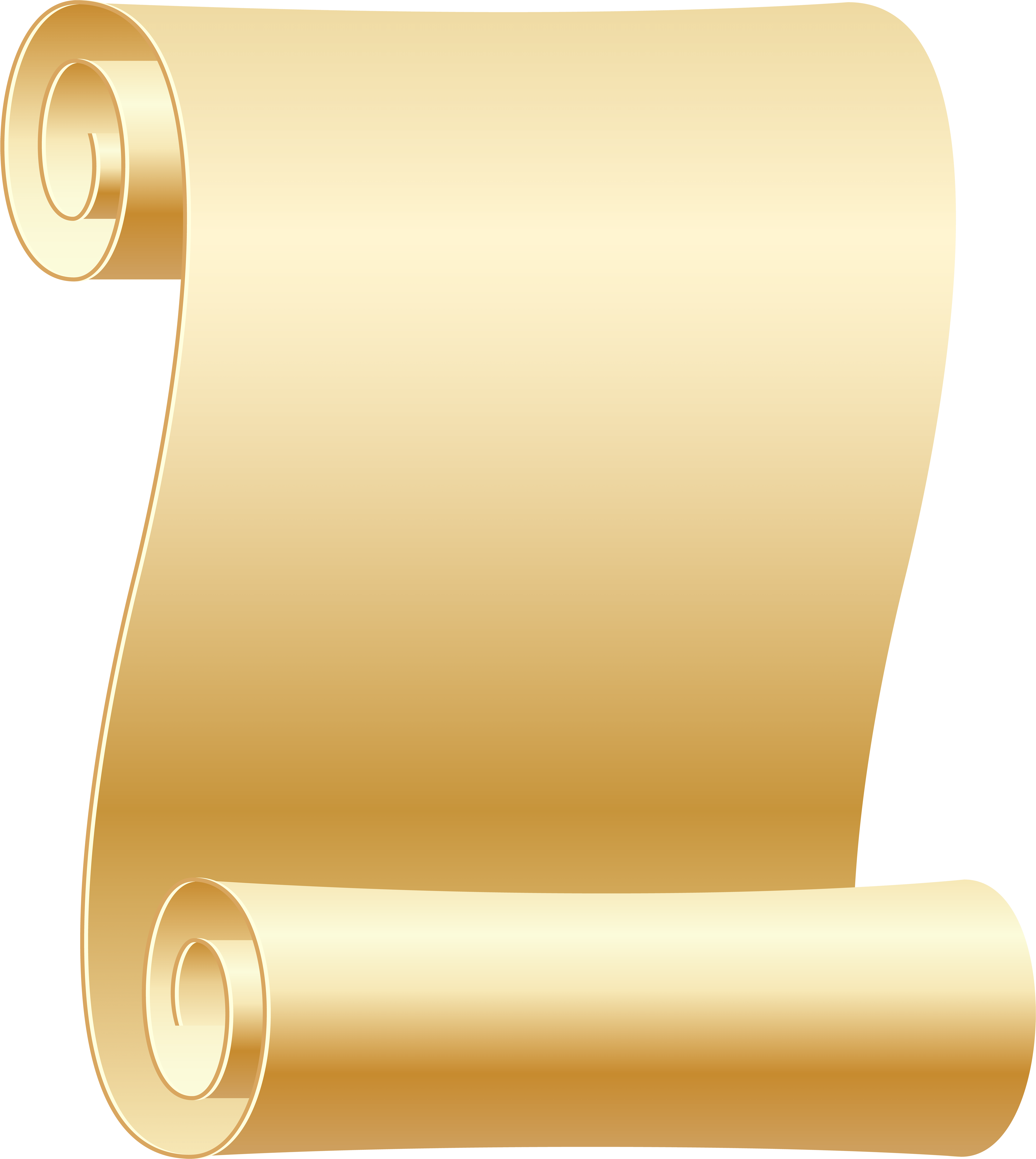 Empty Scroll Transparent Png Clip Art Image - Paper With Feather Png (536x600), Png Download
