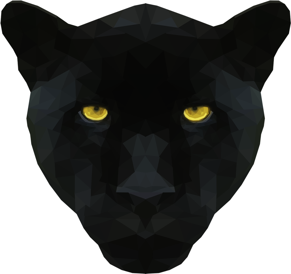 Emmasimoncic - Tumblr - Com - Low Poly Black Panther - Black Panthers Png Head (1185x1064), Png Download