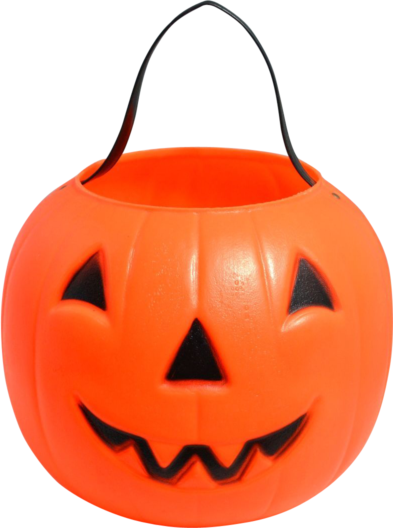 Empire Blow Mold Plastic Jack O Lantern Candy Pail - Trick Or Treat Pumpkin Png (1055x1055), Png Download