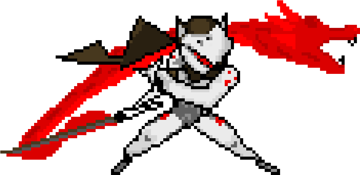 Genji Pixel Art - Pixel Art (1270x660), Png Download