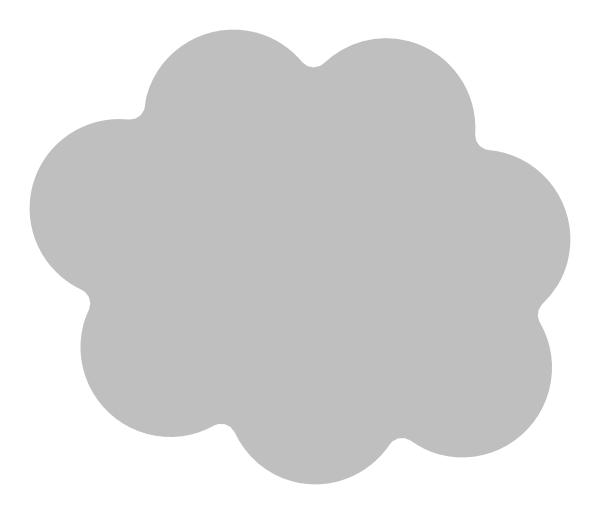How To Set Use Cloud Icon White Border Clipart (600x514), Png Download