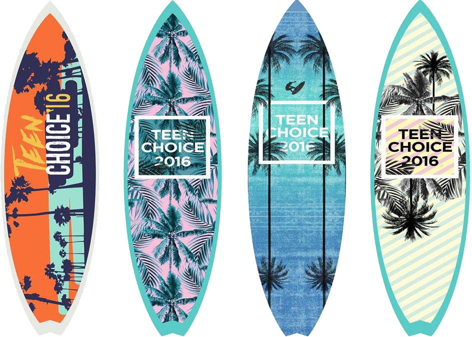 2016 Teen Choice Awards Surfboard - Teen Choice Awards Surfboard (943x674), Png Download