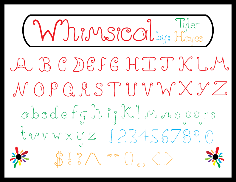 My Font - Number (792x612), Png Download