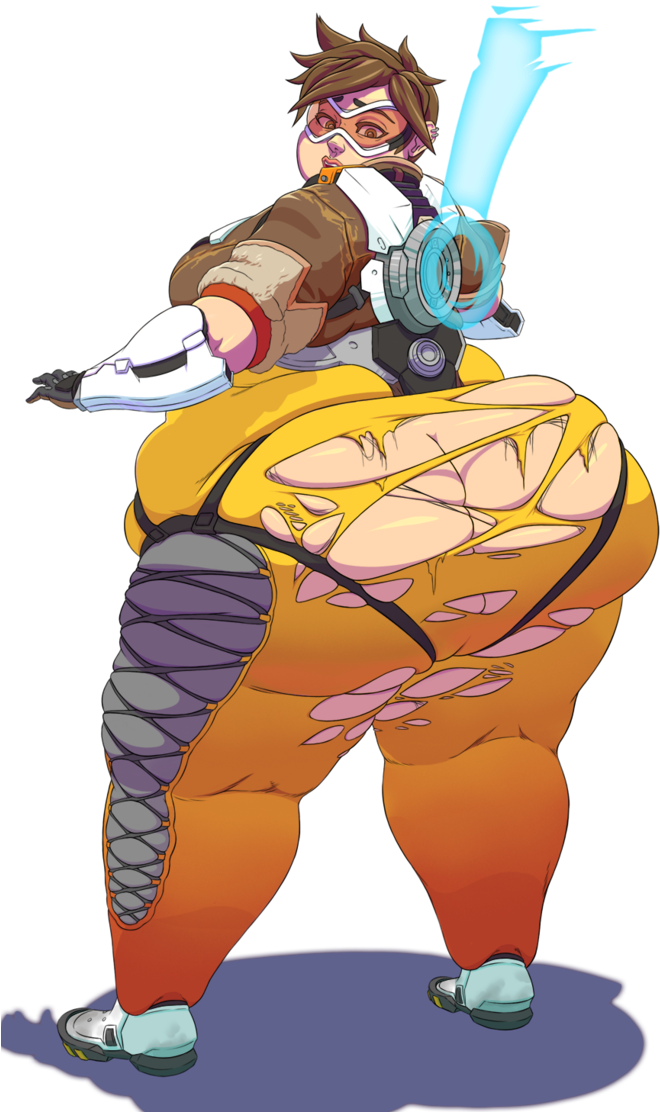 Overweight Overwatch - Overwatch Fat Tracer (696x1149), Png Download