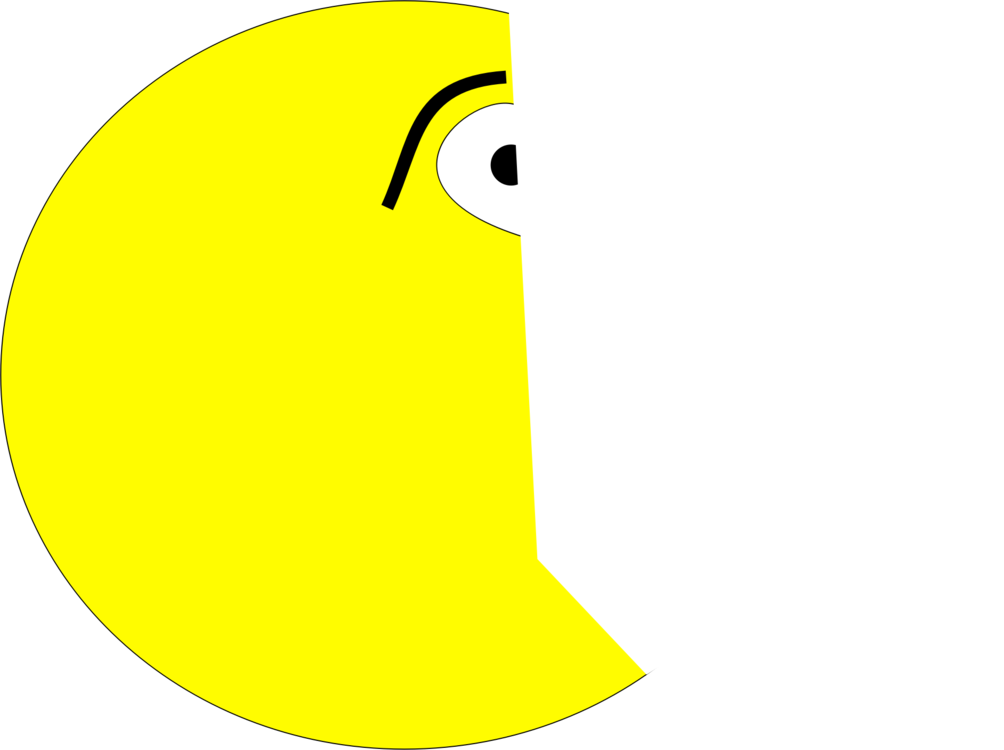 Pac Man Pac Man - Pac-man (1004x750), Png Download