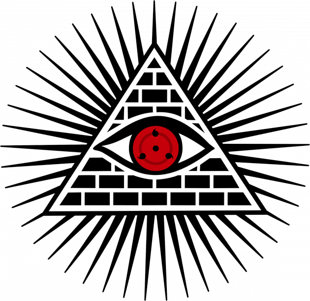 Black And White My Tattoo I Ve Gotten A Couple - All Seeing Eye (630x611), Png Download