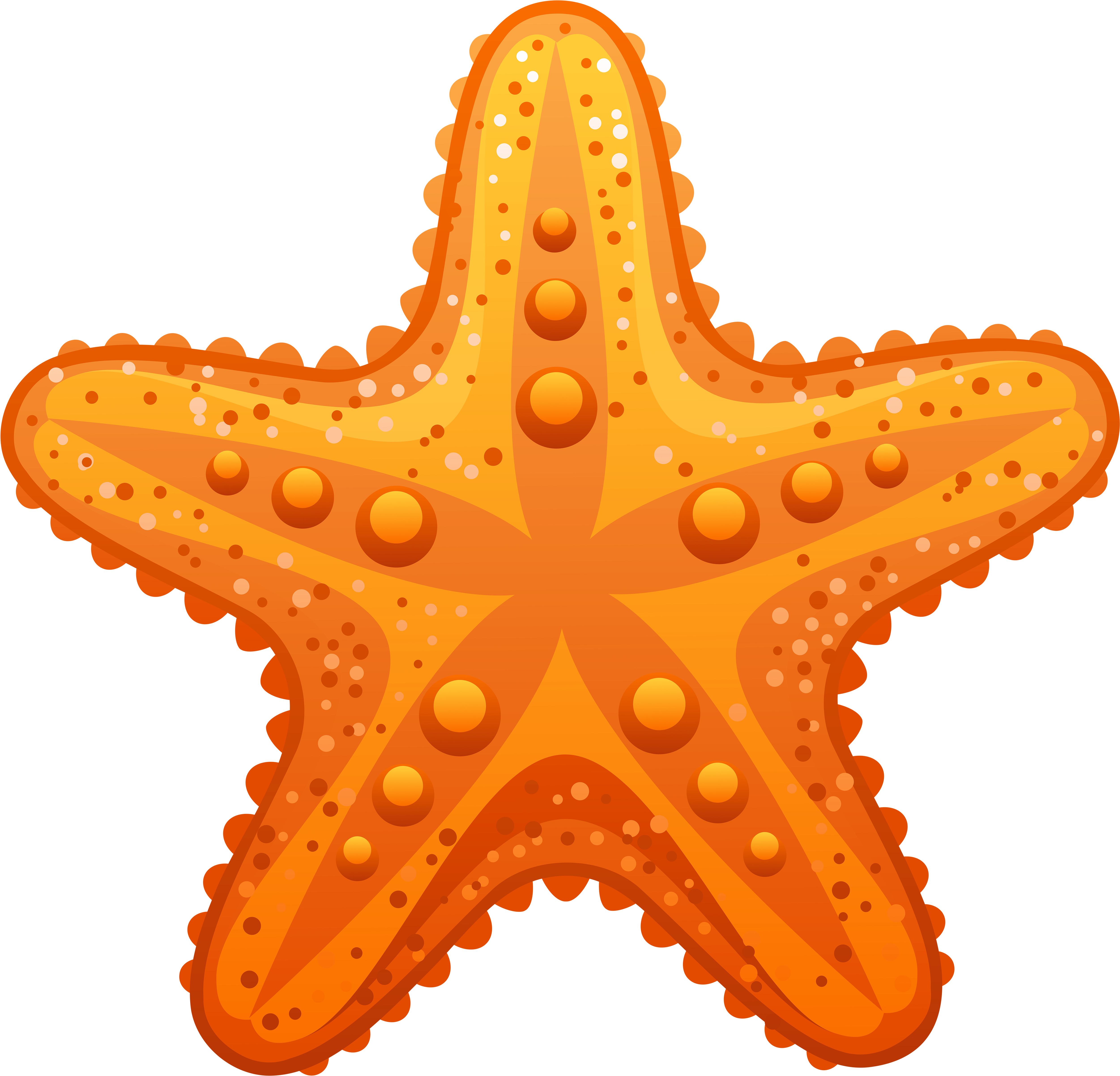 Transparent Starfish Png Clipart Image - Starfish Clipart (5280x5105), Png Download