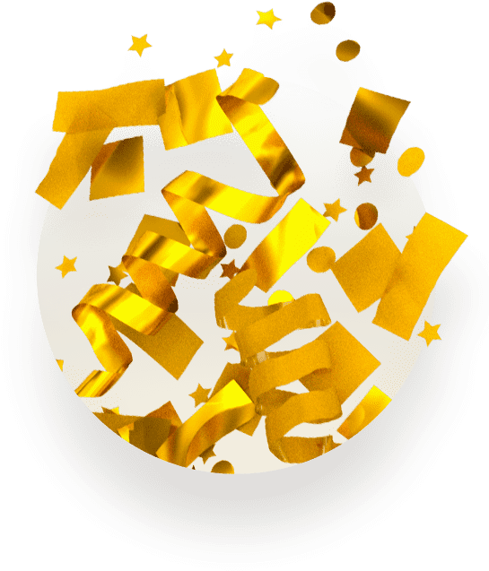 Backgrounds, Gold 3d Confetti Handfuls Kit - Construction Paper (562x648), Png Download