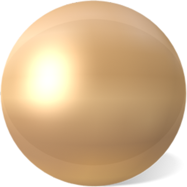 Royalty Free Download Ball Free Images At Clker Com - Golden Pearl Png (600x600), Png Download