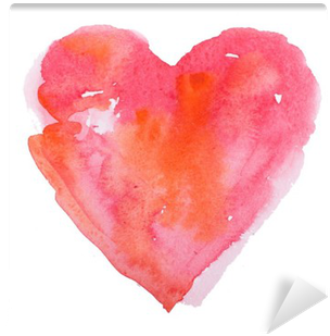 Love, Relationship, Art, Painting Wall Mural • Pixers® - Heart Watercolor (400x400), Png Download