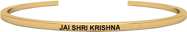 Jai Shri Krishna Mantrashakti Omb23 - Bangle (600x600), Png Download