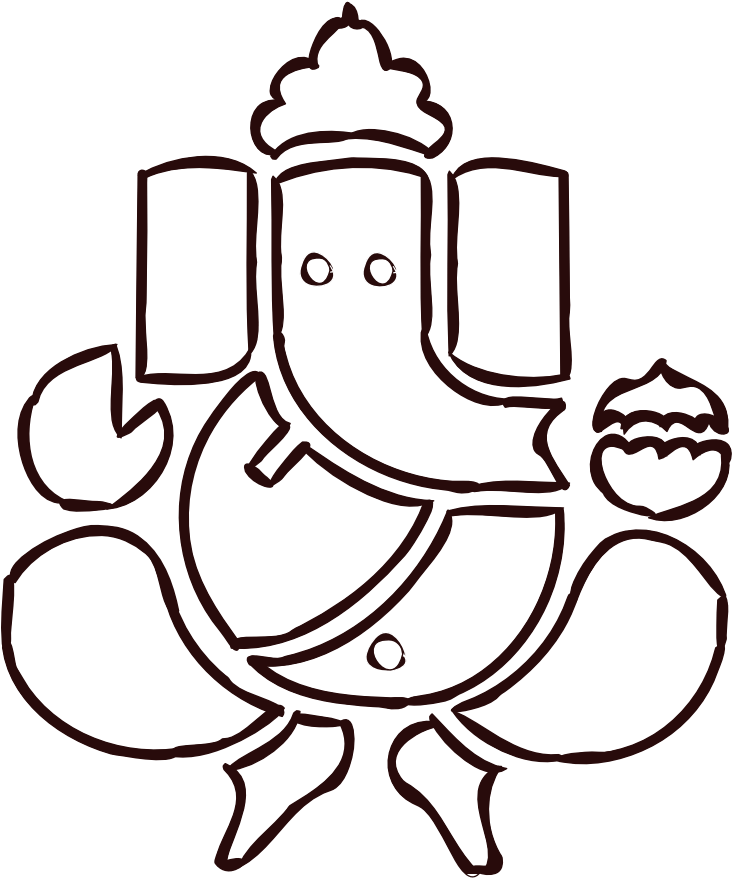 Ganpati Images Clip Art Png Clipart Collection - Clip Art Of Ganesha (637x900), Png Download