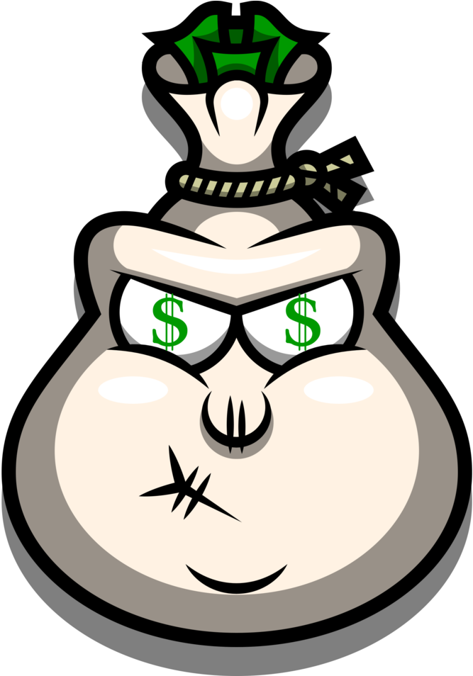 Download Cartoon Money Bag Png - Money Bag Cartoon Characters PNG Image  with No Background 