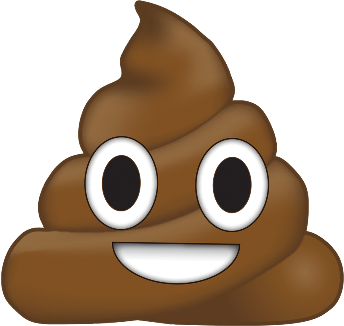 Png Poop Black And White Download - Poop Emoji High Resolution (1200x1200), Png Download