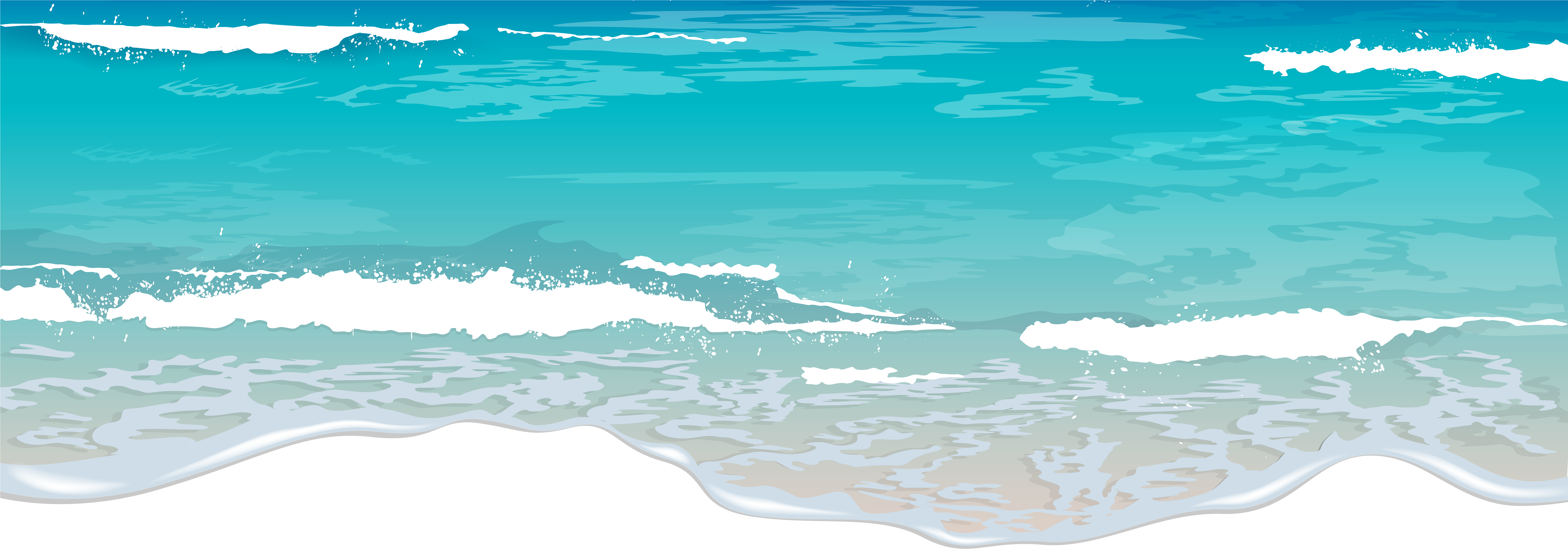 Transparent Sea Wave Png (8000x2882), Png Download