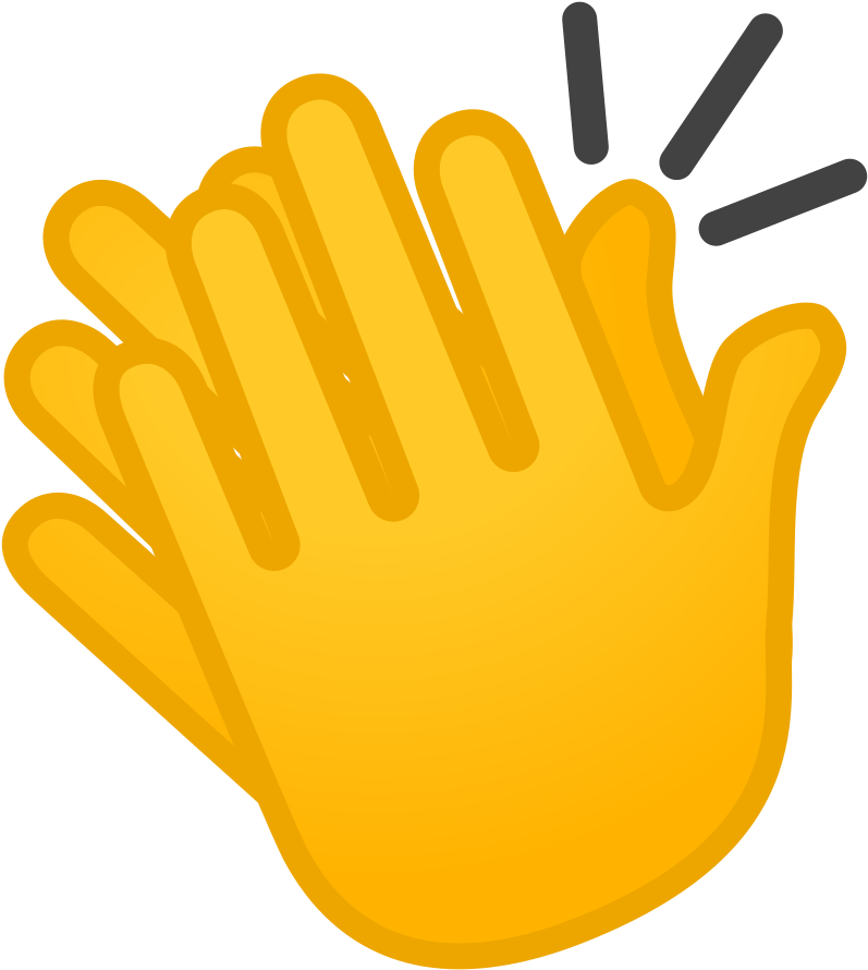 Download Svg Download Png - Klap Emoji (1024x1024), Png Download