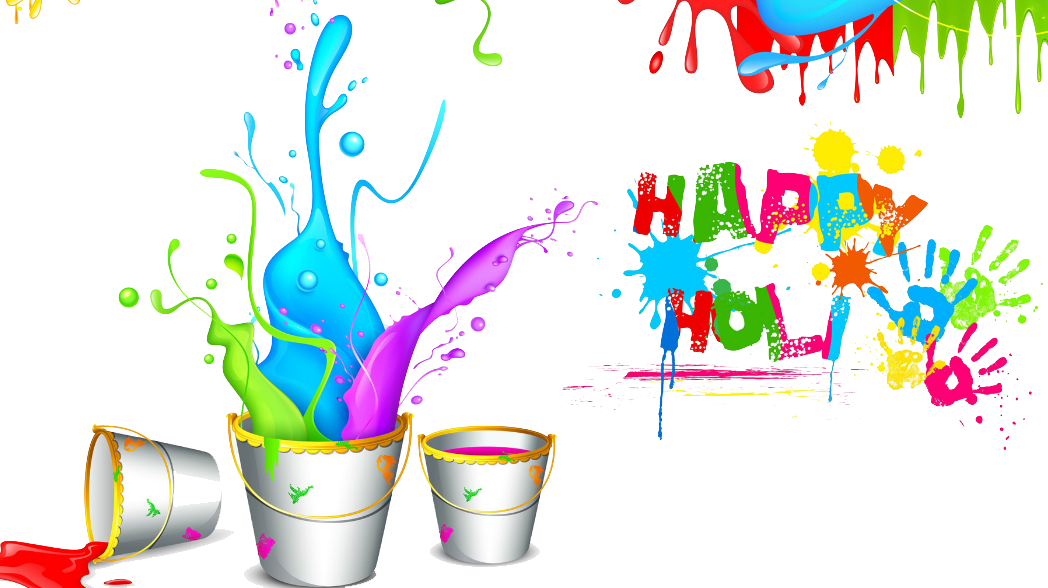 Happy Holi Wallpapers - Happy Holi Png File (1048x588), Png Download