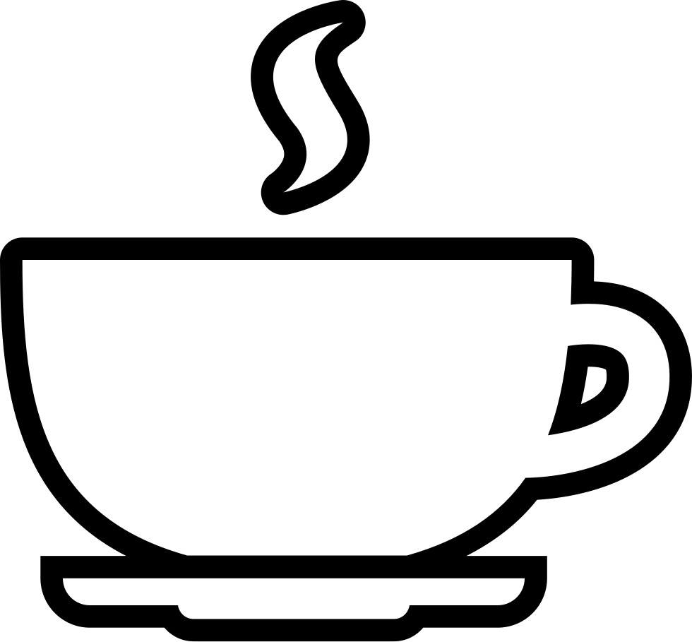 Coffee Cup Drawing Free At Getdrawings - Coffee Cup Outline Png (980x909), Png Download
