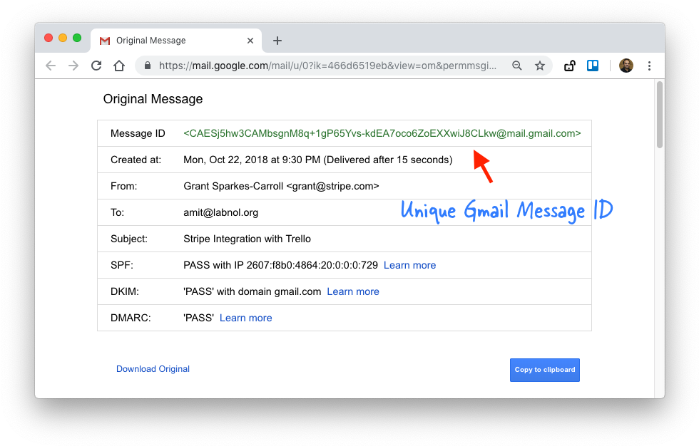 Gmail Message Id - Message-id (995x639), Png Download