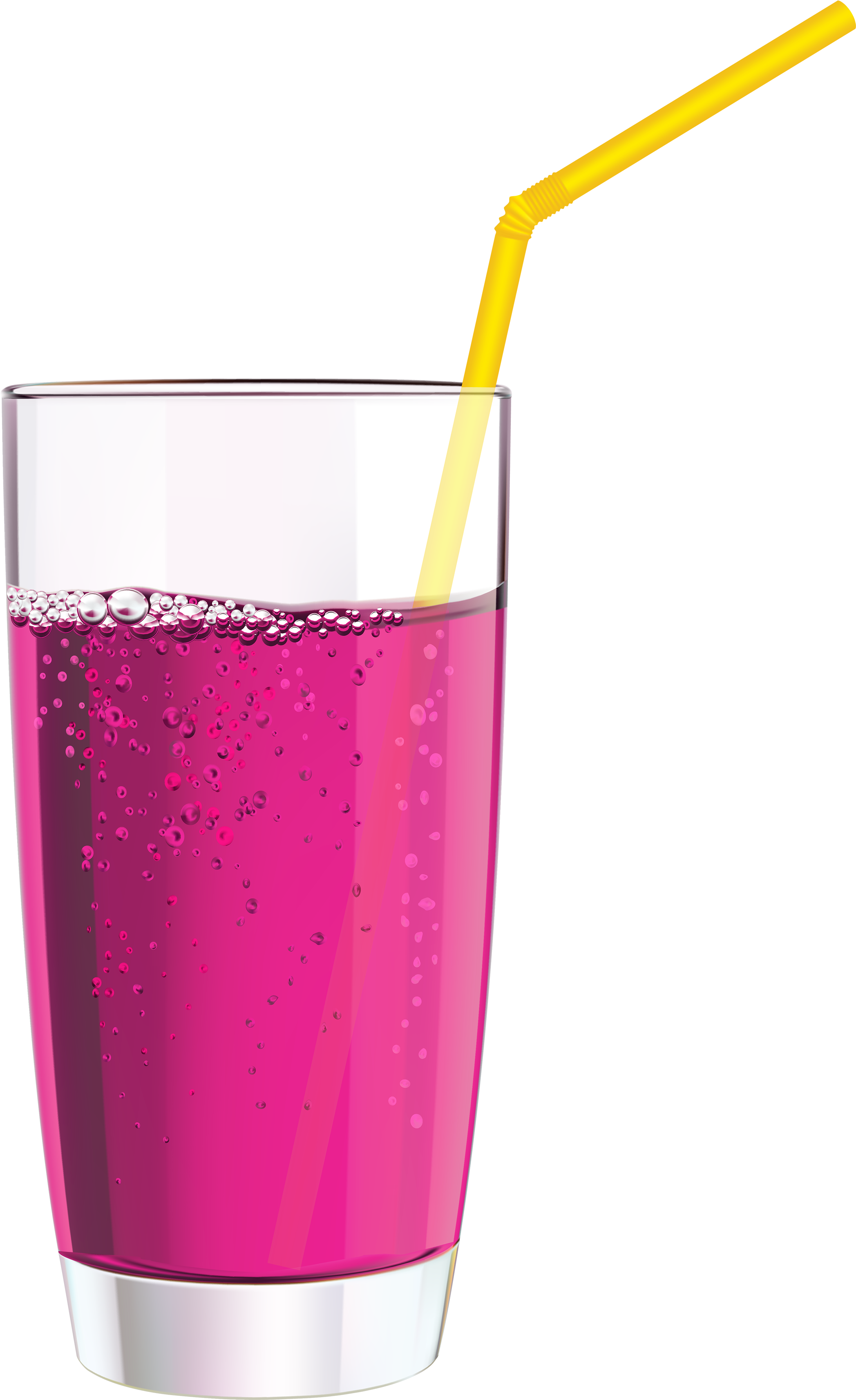 Pink Drink Png Clipart - Drink With Straw Clipart (2140x3500), Png Download