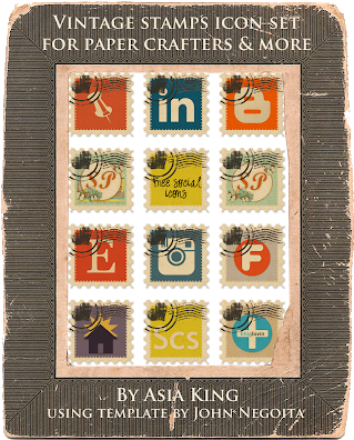 Let's Get Social - Postage Stamp (400x400), Png Download