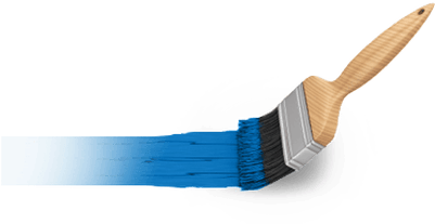 Blue Paint Brush Png (400x400), Png Download