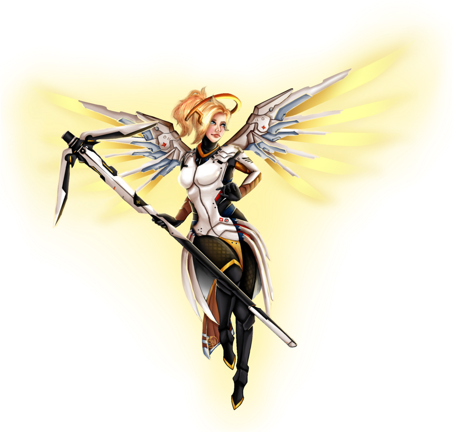 Mercy Overwatch Png (917x871), Png Download