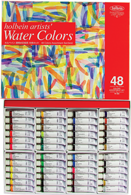 W409 - Holbein Watercolor 48 (550x400), Png Download