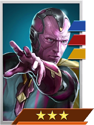 Enemy Vision - Marvel Puzzle Quest Vision (321x427), Png Download