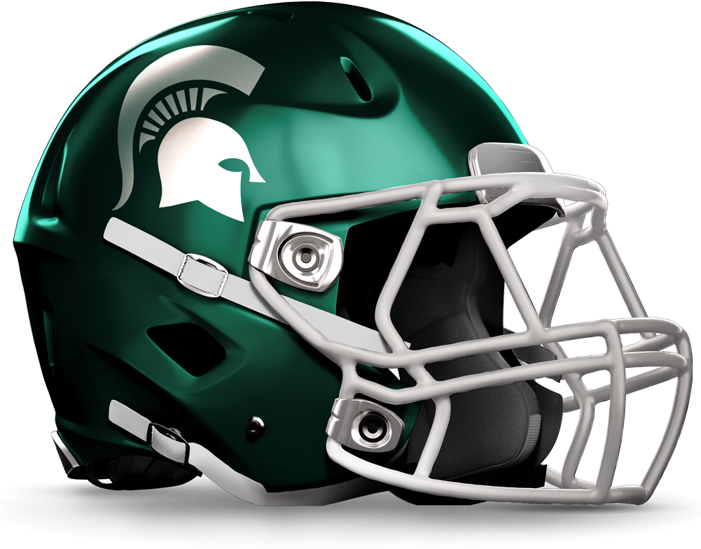 Michigan State Http - Notre Dame Football Helmet Png (1000x800), Png Download