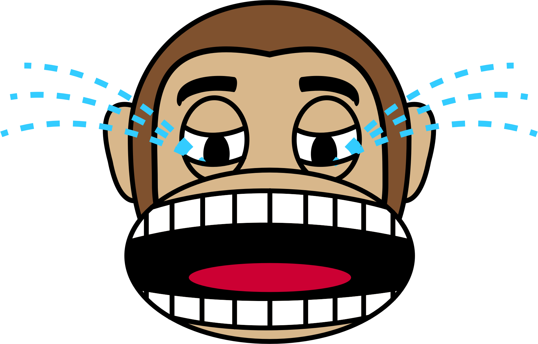 This Free Icons Png Design Of Monkey Emoji (1776x1136), Png Download