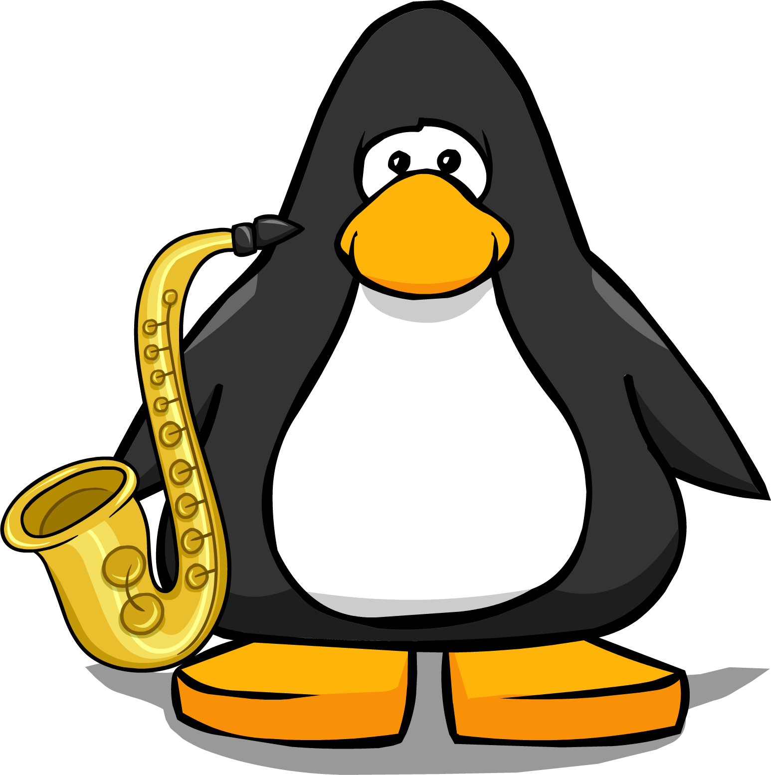 Saxophone From A Player Card - Club Penguin Saxophone (1546x1554), Png Download