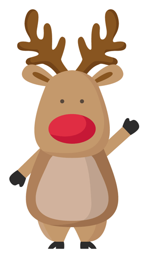 Rudolph The Red Nosed Reindeer Png Download Image - Christmas Deer Coloring Page (528x528), Png Download