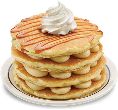 Ihop - Caramel I Hop Pancake (500x334), Png Download