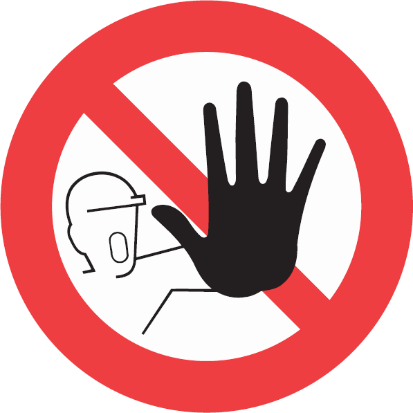 No Admittance Sign - Just Say No Png (597x597), Png Download