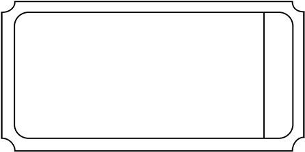 Large Raffle Ticket - Printable Raffle Tickets (500x386), Png Download