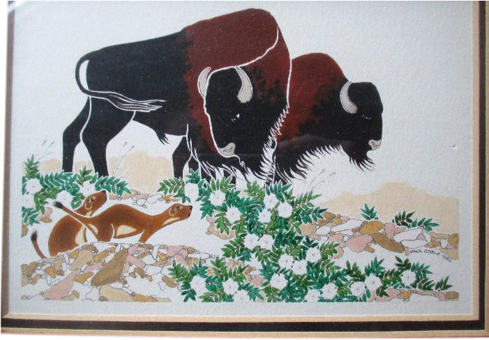 Original Watercolor Illustration By Paul Goble - Dairy Cow (700x700), Png Download