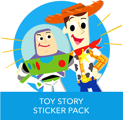 Toy Story - Pixar Stickers Toy Story (400x400), Png Download