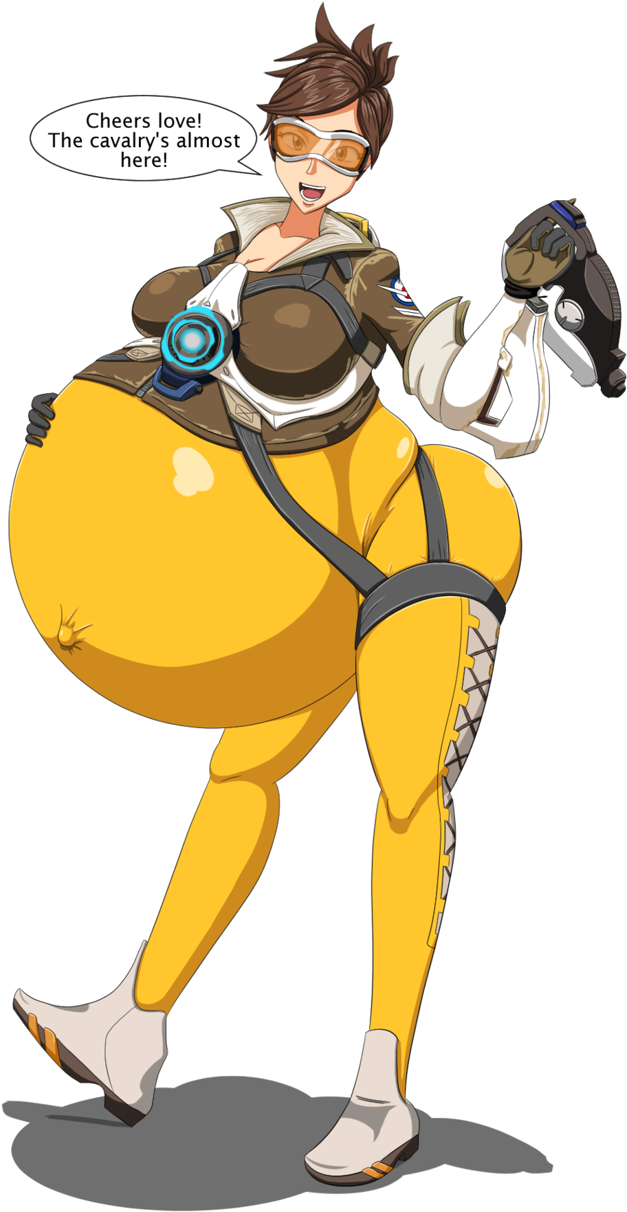 Image Result For Tracer Vore - Tracer Overwatch Drawing (1024x1884), Png Download