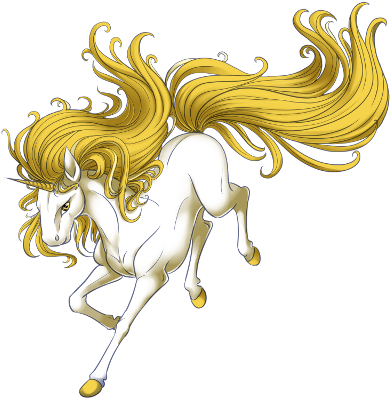 Gold Unicorn - Muscular Unicorn (400x400), Png Download