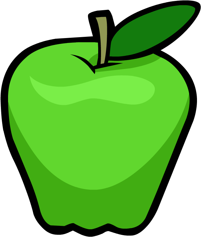Smoothie Smash Green Apple - Clip Art Green Apple (649x766), Png Download