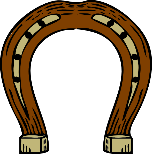 Horseshoe Png Transparent Image - Horse Shoe Clipart (588x596), Png Download
