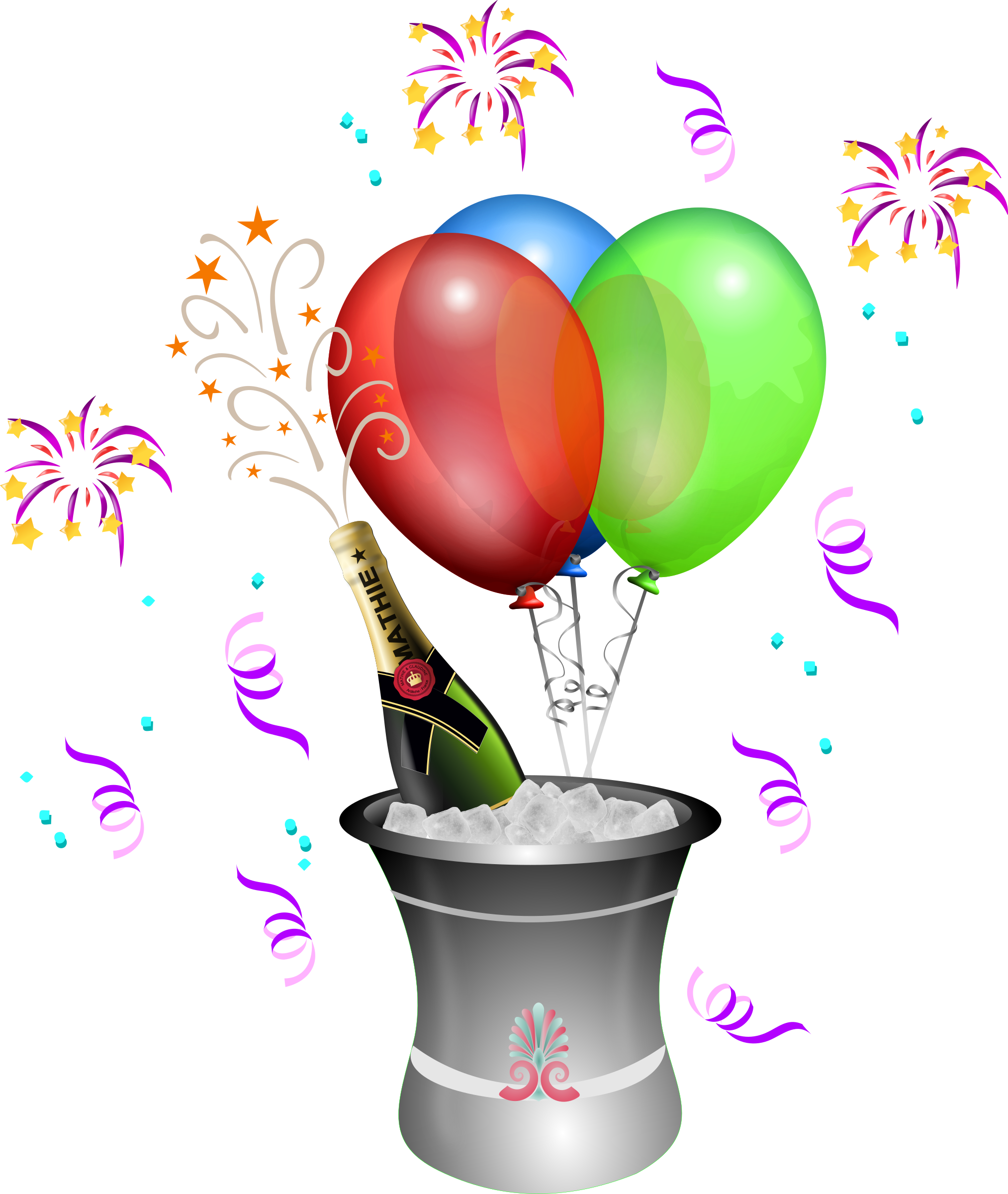 This Free Icons Png Design Of Champagne Showers 2 (2027x2400), Png Download