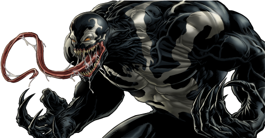 Venom - Marvel Avengers Alliance Venom (527x270), Png Download