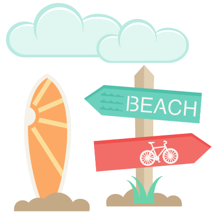 Beach - Cute Beach Clipart (432x432), Png Download