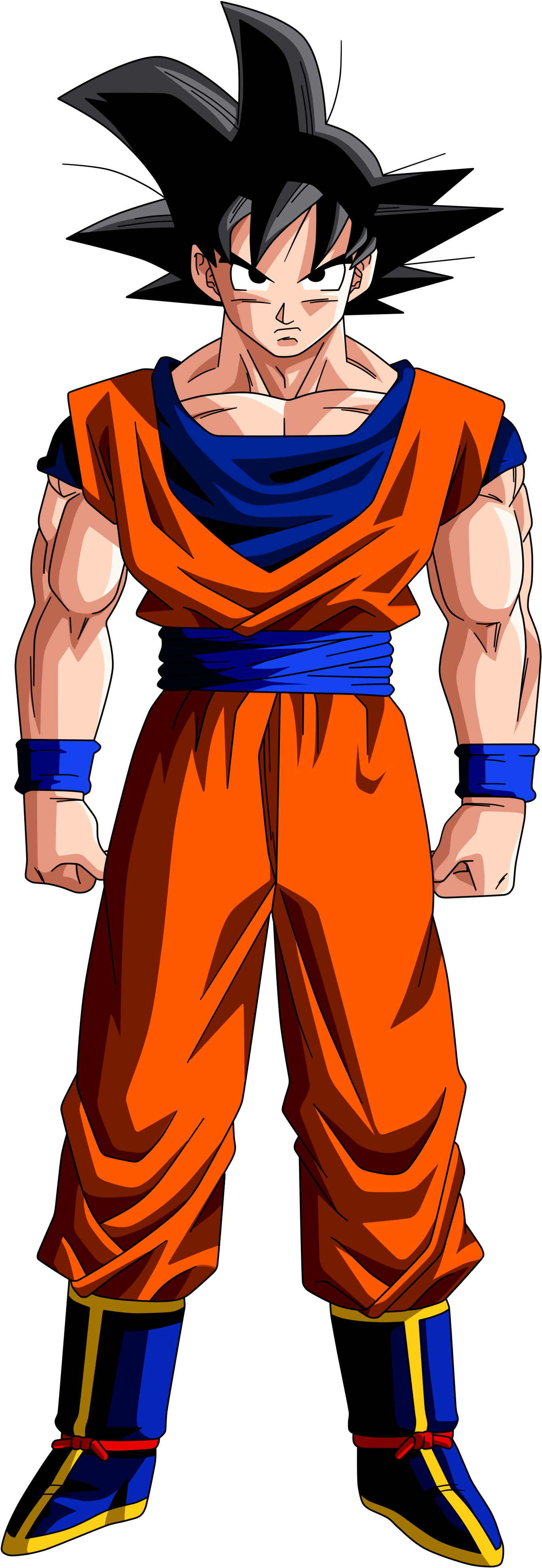 Goku Snowboard/ Airbrush Design - Son Goku Png (3000x4000), Png Download