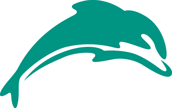 Home - Dolphin Logo Png (600x376), Png Download